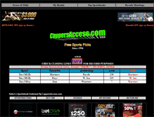 Tablet Screenshot of cappersaccess.com
